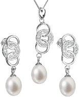 EVOLUTION GROUP 29036.1 pravá perla ovál AAA 7,5 – 8 mm (Ag 925/1000, 6,0 g) - Darčeková sada šperkov
