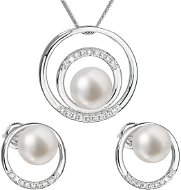 EVOLUTION GROUP 29038.1 Genuine Pearl AAA 7.5-8mm (Ag925/1000, 6.0g) - Jewellery Gift Set