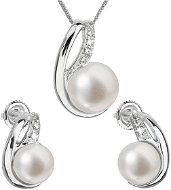 EVOLUTION GROUP 29042.1 Genuine Pearl AAA 7-7,5mm and 8,5-9mm (Ag925/1000, 6,5g) - Jewellery Gift Set