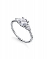 VICEROY VCD 7132A012-38 (Ag925/1000; 1.44g), size 53 - Ring