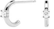 PDPAOLA White Solitary AR02-334-U (Ag925/1000, 0,9g) - Earrings