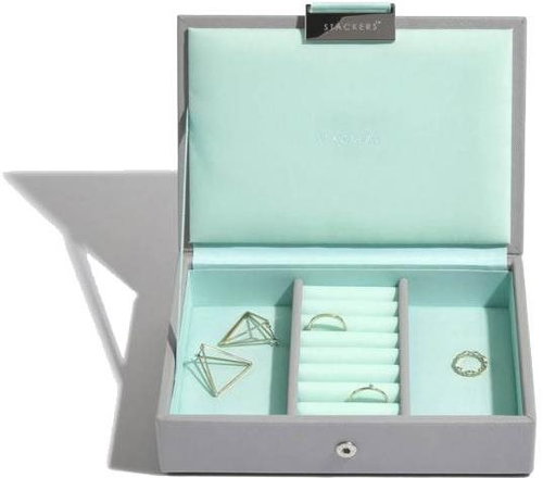STACKERS Grey Mint Mini Lid 73533 - Jewellery Box - Main image