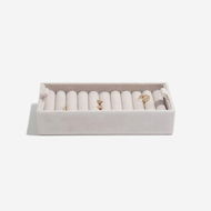 STACKERS přihrádka na prstýnky Grey Velvet Ring Roll 73772 - Šperkovnice