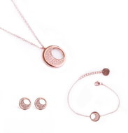 VUCH Trio of Rose Gold Moon - Jewellery Gift Set