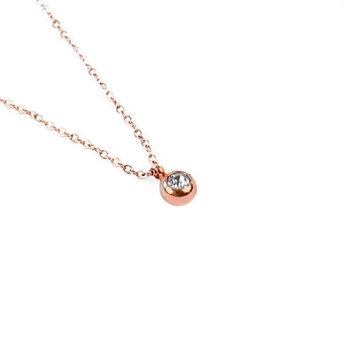 VUCH Necklace Gem Rose Gold - Necklace - Main image