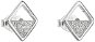 EVOLUTION GROUP fehér gyémánt 11040.1 (Ag 925 /1000, 0,8 g) - Fülbevaló