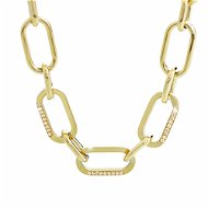 JSB Bijoux Chain with Swarovski Crystals Gold-plated 61300846g - Necklace