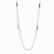 JSB Bijoux Intermittent Double Chain with Swarovski Stones 61300869cr - Necklace