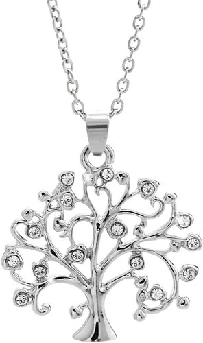 JSB Bijoux Tree Steel with Swarovski Stones 61300968cr - Necklace - Main image
