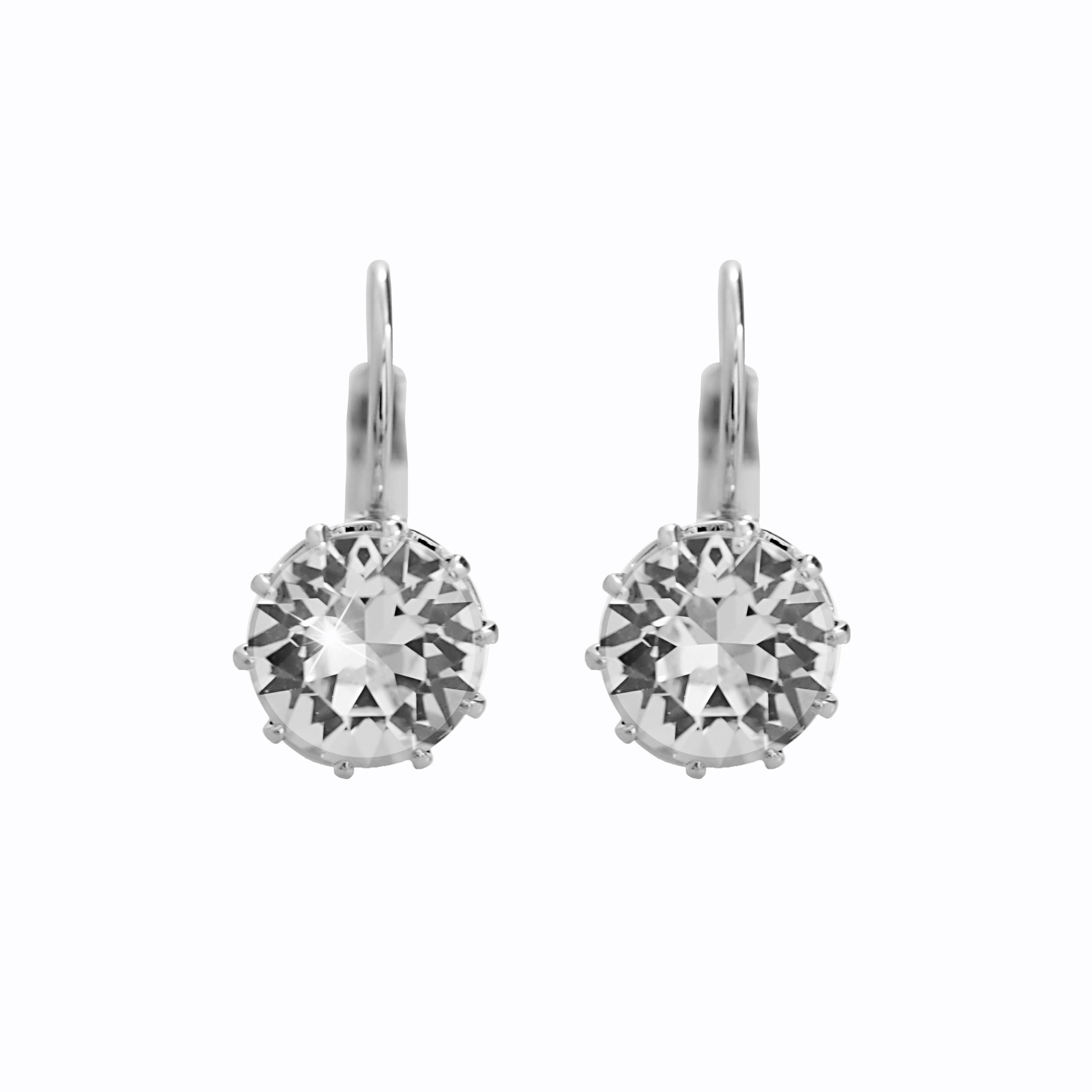 JSB Bijoux 61400853cr Víztiszta Swarovski kristályokkal díszített fülbevaló