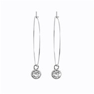 JSB Bijoux Long Shutons with Clear Swarovski Crystals 61400863cr - Earrings