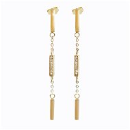 JSB Bijoux Triple Dots with Gold Swarovski Crystals Gold-plated 61400869g - Earrings