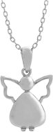 JSB Bijoux Silver Angel Necklace with Swarovski Crystals 92300434 (Ag 925/1000; 2,39g) - Necklace