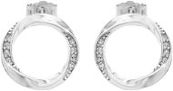 JSB Bijoux Stříbrné náušnice Kruhy zdobené krystalky značky Swarovski 92400416cr (Ag 925/1000; 1,02  - Náušnice