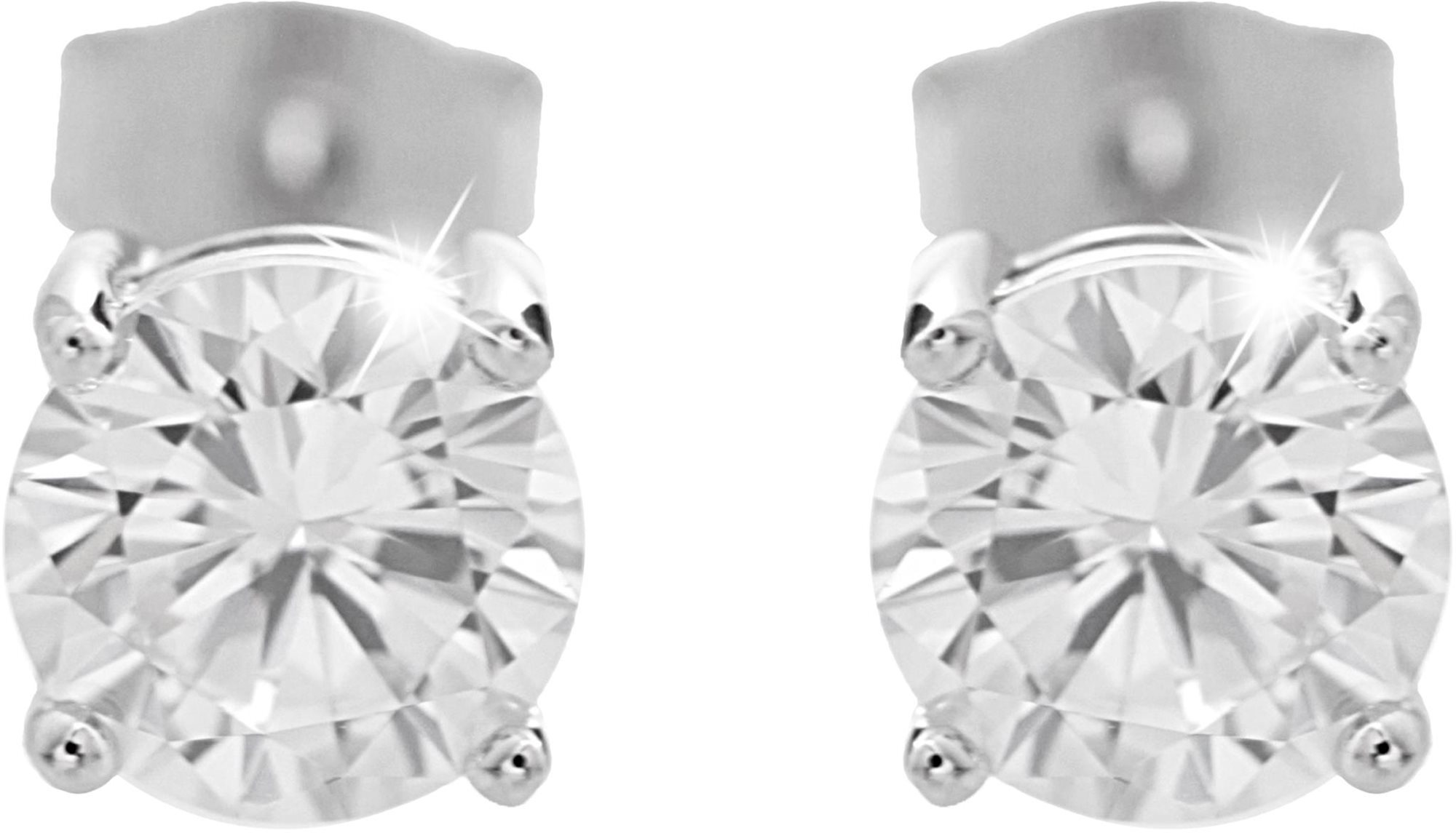 JSB Bijoux Ezüst fülbevaló cirkonok nagyobb 92400420cr (Ag 925/1000; 0,93 g)