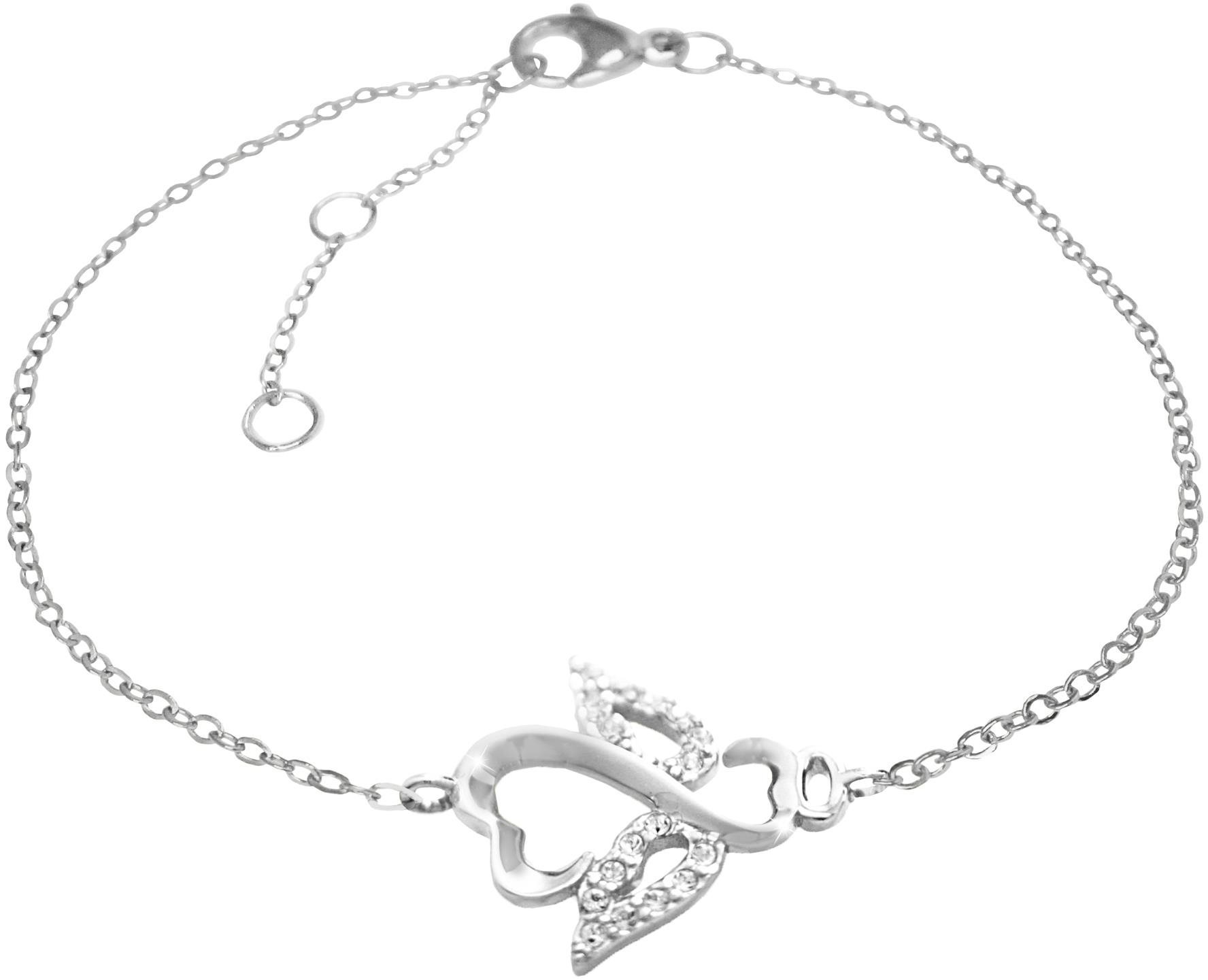 JSB Bijoux Ezüst karkötő Angyal Swarovski kristályokkal 92500406cr (Ag 925/1000; 1,58 g)