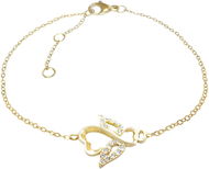 JSB Bijoux Silver Bracelet Angel with Swarovski Crystals Gold-plated 92500406g-cr (Ag 925/1000; 1 - Bracelet