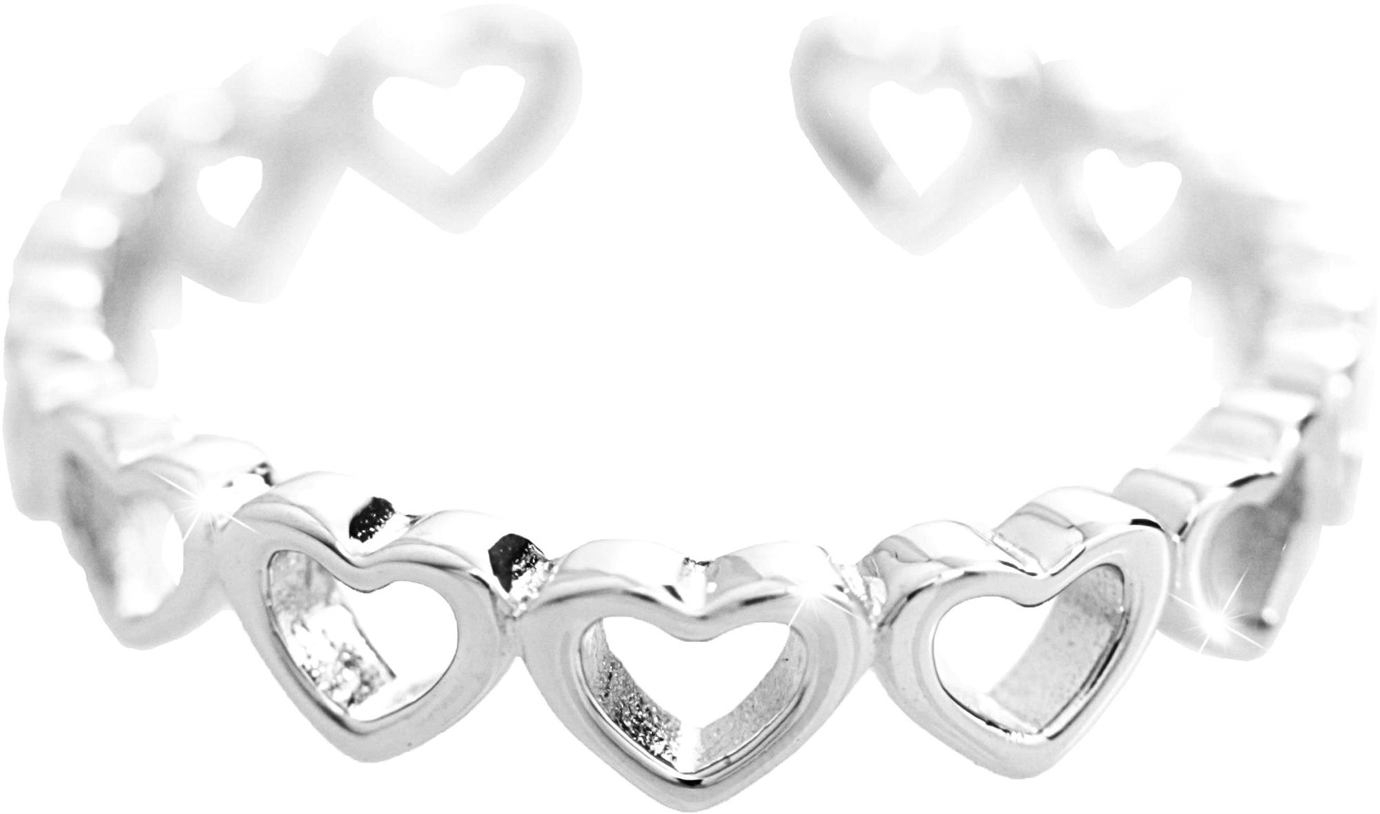 JSB Bijoux 92700414rh Szívek, univerzális méret (Ag925/1000, 1,5 g)