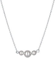 PRAQIA Satin pearl N6342 (Ag925/1000, 1,78 g) - Necklace