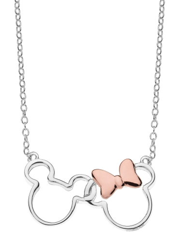 DISNEY Mickey and Minnie Silver Necklace N902594TL-18 (Ag 925/1000, 1,92 g) - Necklace - Main image