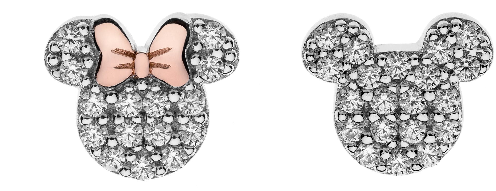 DISNEY E905016UZWL Mickey Mouse ezüst fülbevaló (Ag 925/1000, 1,04 g)