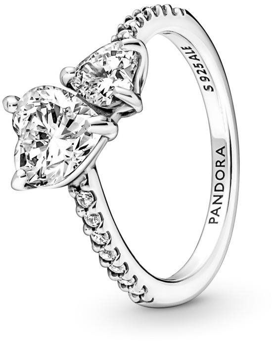 Diamond heart ring on sale pandora