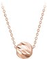 TROLI Nežný pozlátený náhrdelník s príveskom Globe Rose Gold - Náhrdelník