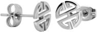 TROLI Oceľové náušnice z ocele v tvare ornamentu - Náušnice