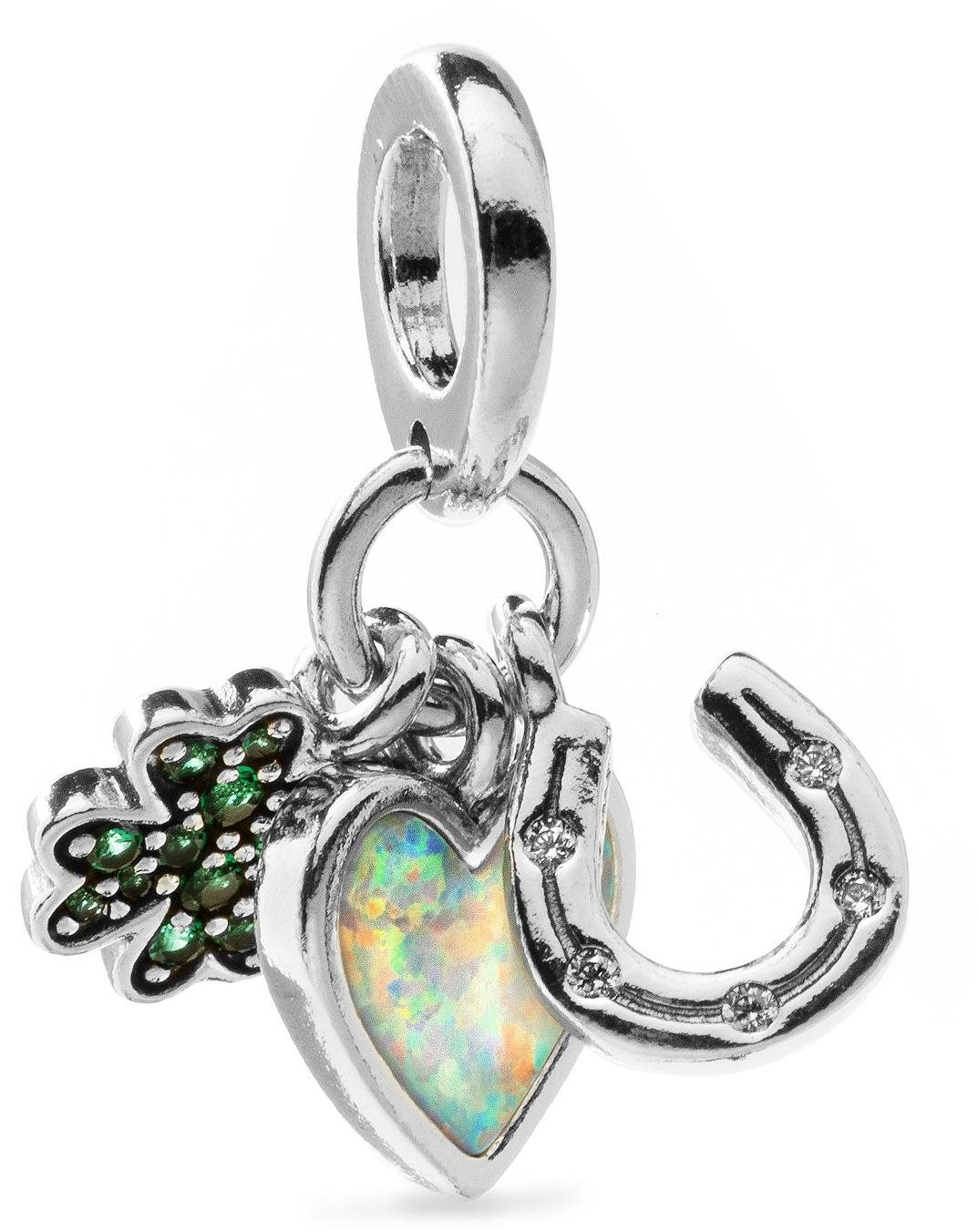 PANDORA 792755C01 Négylevelű lóhere, szív és patkó (Ag 925/1000, 2 g)
