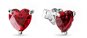 PANDORA Červené srdce 292549C01 - Náušnice