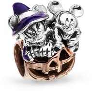 PANDORA DISNEY Mickey Mouse a Minnie Mouse Halloweenská dýně 782816C01 (Ag 925/1000, 2 g) - Charm