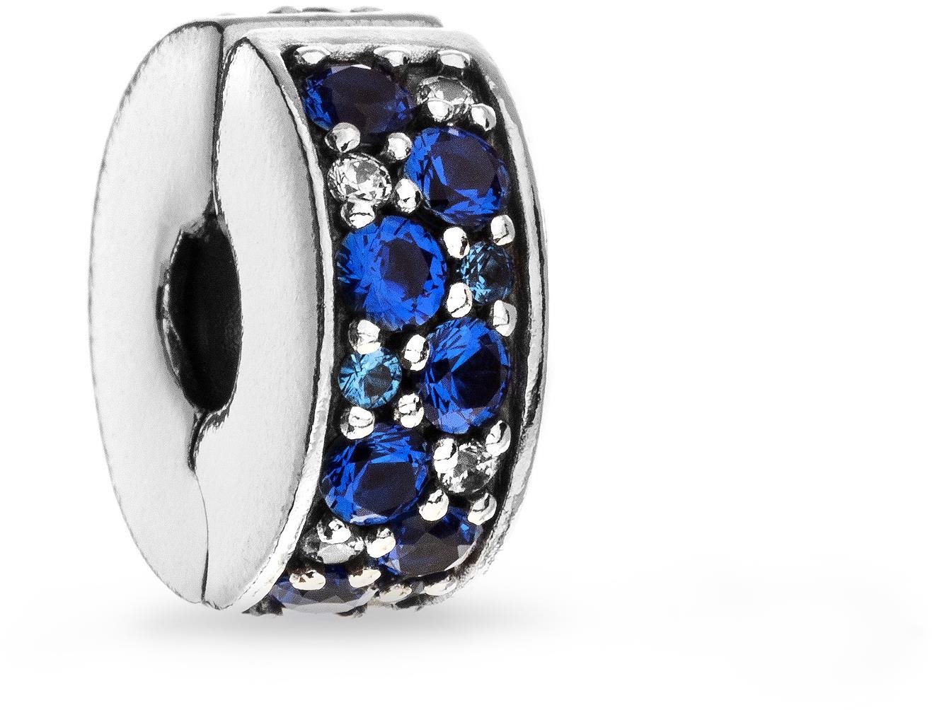 PANDORA 791817NSBMX Kék pavé medál (Ag 925/1000, 2,3 g)