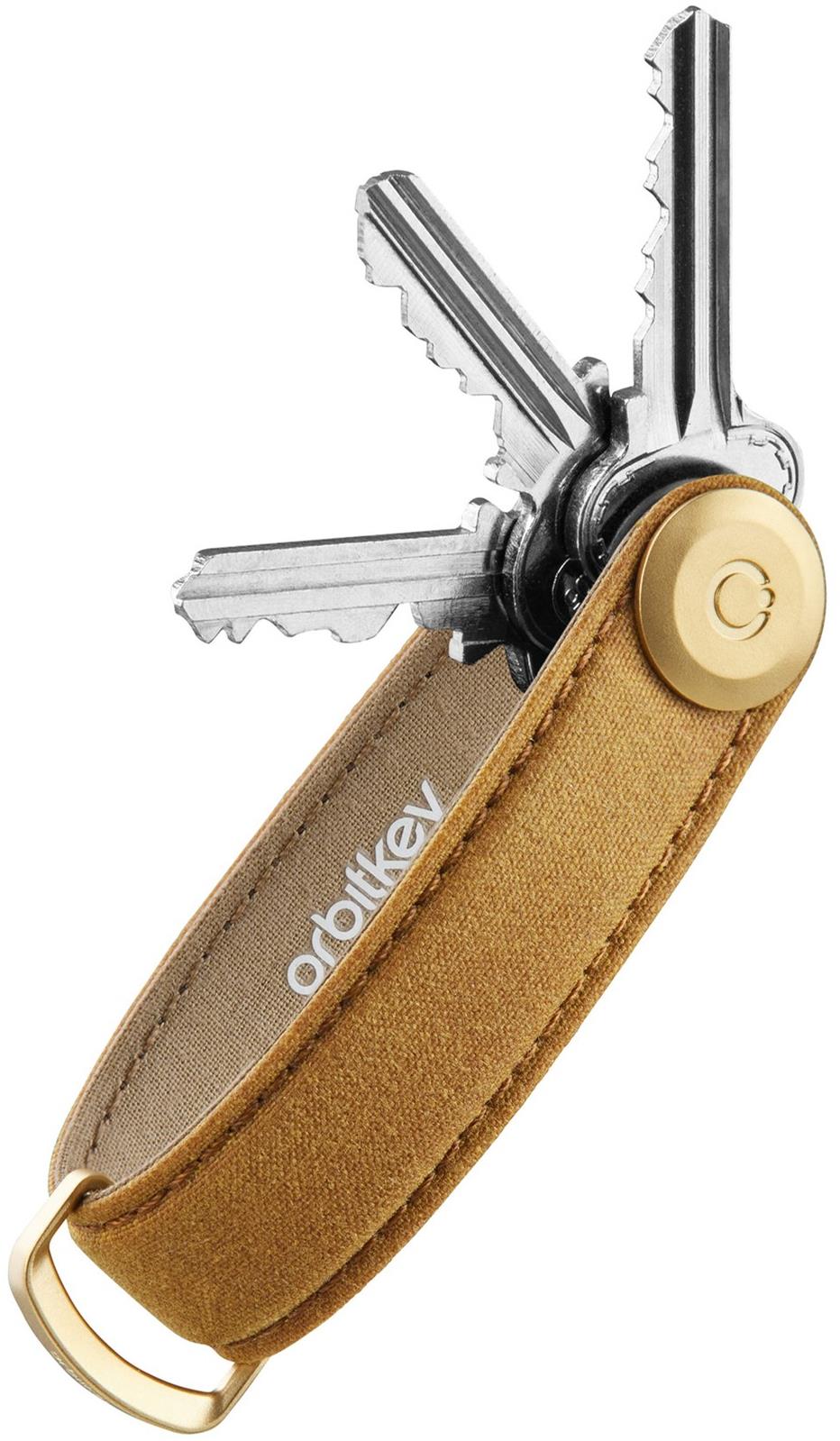 ORBITKEY Key Organiser 2.0 Waxed Canvas - Golden Sand