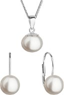 Jewellery Gift Set EVOLUTION GROUP 29081.1 bílá perla AA 7,5-8mm (AG 925/1000, 2 g) - Dárková sada šperků