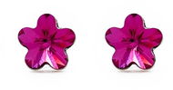 VICTORIA CRUZ Fantasy Little Flowers fukszia kristály (Ag 925/1000, 1,043 g) - Fülbevaló