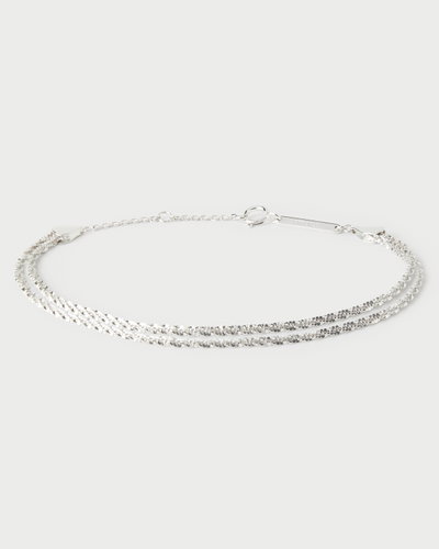 PDPAOLA Silver Double Sparkle Bracelet PU02-802-U (Ag 925/1000, 4,2 g) - Bracelet - Main image