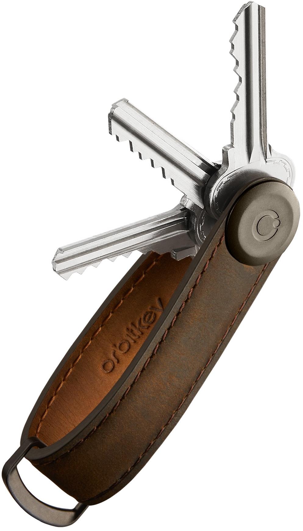 ORBITKEY Key Organiser 2.0 Crazy Horse - Oak Brown