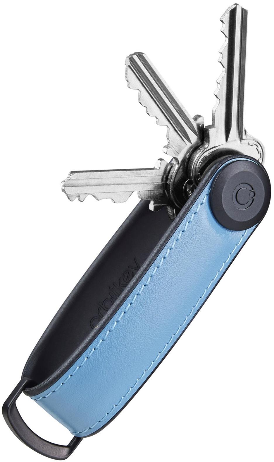ORBITKEY Key Organizer Leather 2.0 - Lake Blue