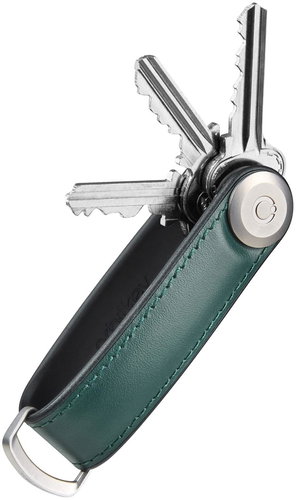 ORBITKEY Key Organizer Leather 2.0 - Pine Green - Keychain - Main image