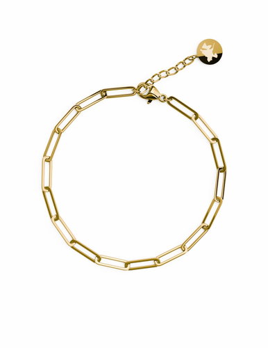 FURIOSA Paperclip Vibe bracelet gold - Bracelet - Main image