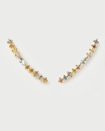 PDPAOLA Gold plated earrings Lotus climbing AR01-C79-U (Ag 925/1000, 1,53 g) - Earrings