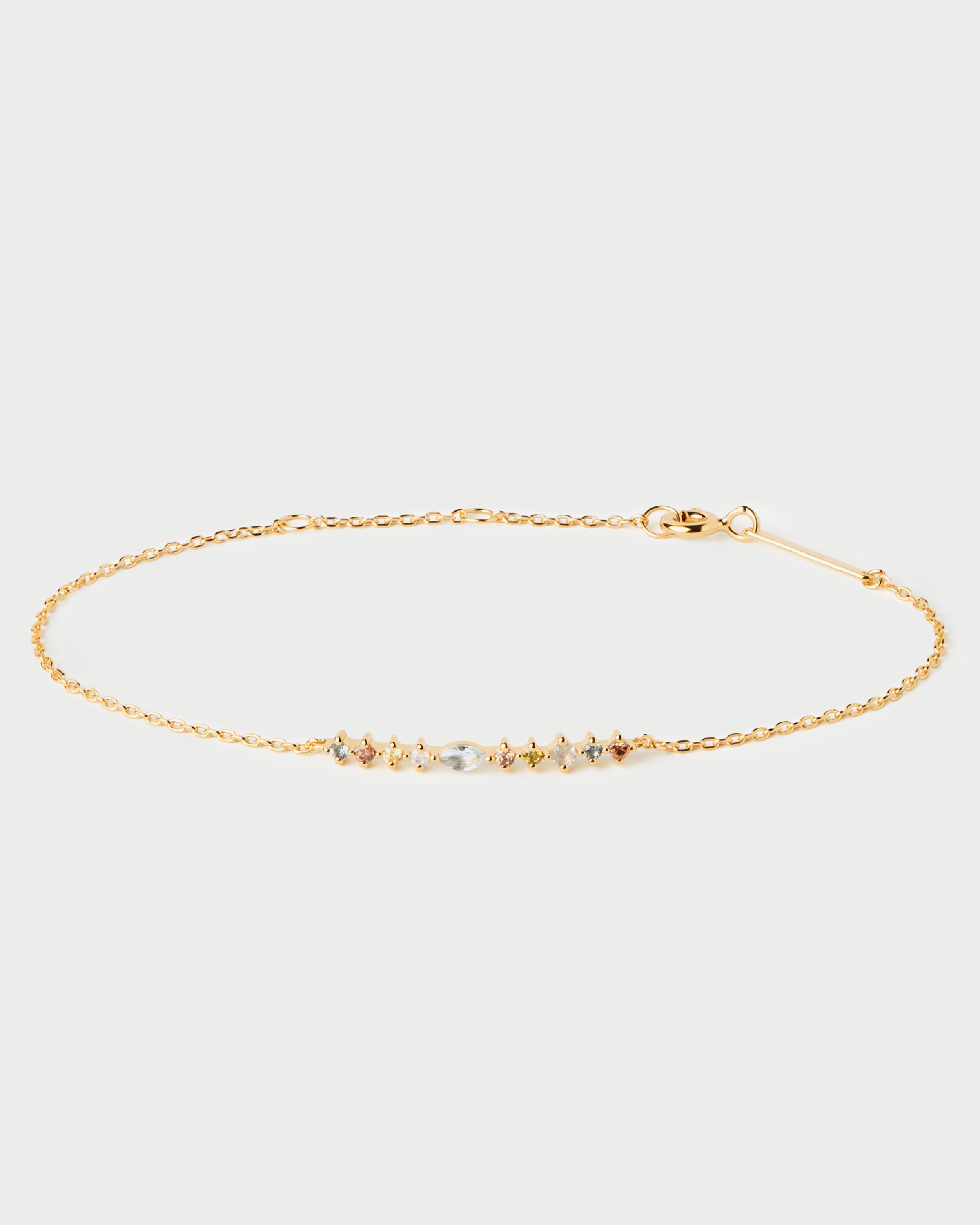 PDPAOLA PU01-845-U Lotus aranyozott karkötő (Ag 925/1000, 1,3 g)