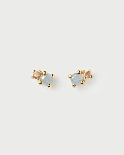 PDPAOLA Gold plated earrings Fog Stud AR01-C68-U (Ag 925/1000, 0,96 g) - Earrings - Main image