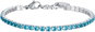 Bracelet LUCA BARRA Tennis bracelet made of steel with blue crystals - Náramek