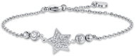 LUCA BARRA Steel bracelet with star and white crystals - Bracelet