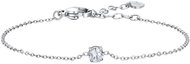 LUCA BARRA Steel bracelet with white crystal - Bracelet