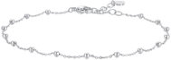 LUCA BARRA Steel ankle bracelet with beads - Bracelet