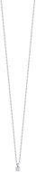 LUCA BARRA Necklace with thin steel dots with white crystal - Necklace