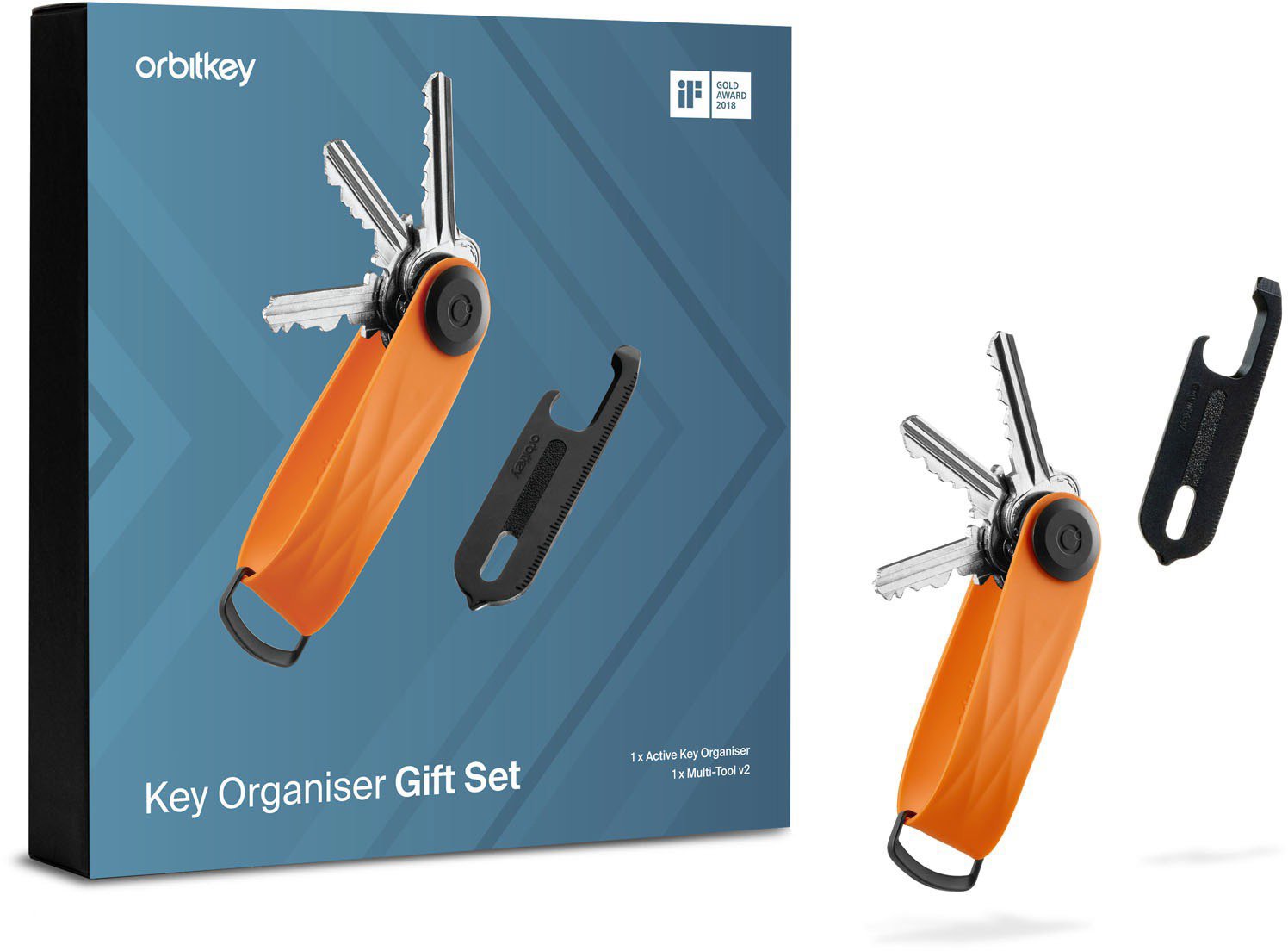 ORBITKEY Key Organiser Active + Multitool V2 Set