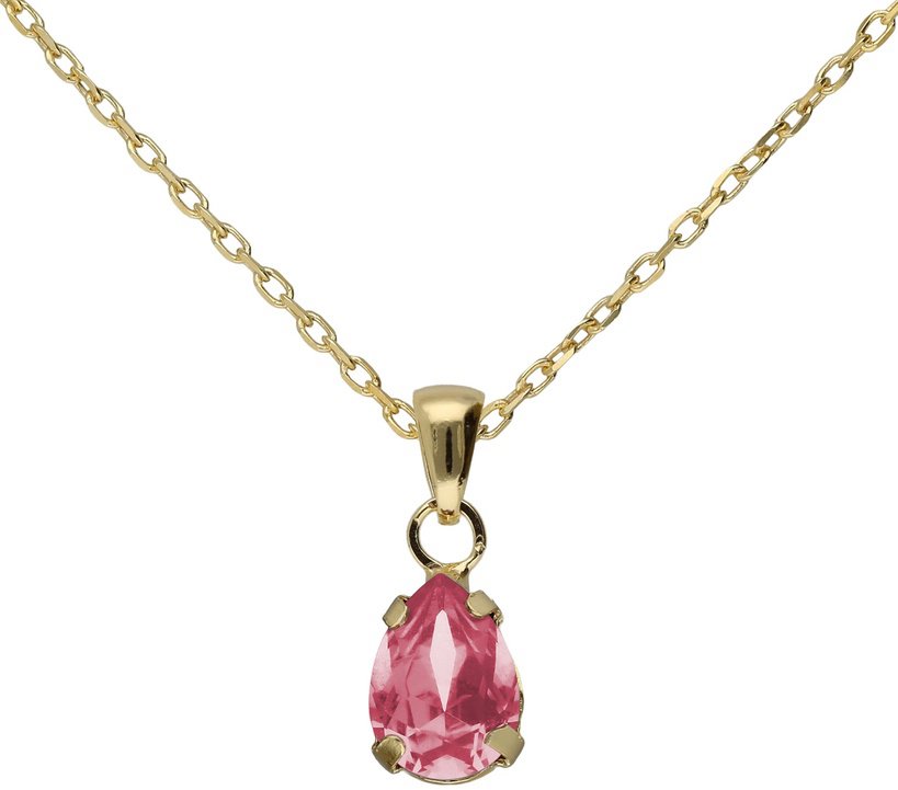 VICTORIA CRUZ Short Birthstone Rose (Ag925/1000, 2,2 g)